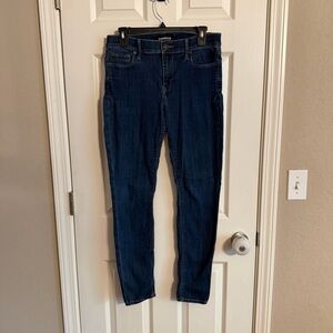 Express Women's Dark Blue Skinny Jeans